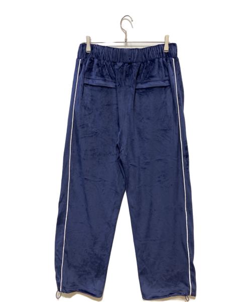 LOS ANGELES TERRITORY（ロサンゼルステリトリー）LOS ANGELES TERRITORY (ロサンゼルステリトリー) DAWN OF PROOF ベロアセットアップ ネイビー サイズ:3XLの古着・服飾アイテム