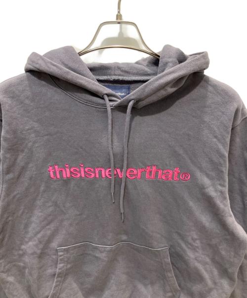 thisisneverthat（ディスイズネバーザット）thisisneverthat (ディスイズネバーザット) T-Logo Hoodie グレー サイズ:Sの古着・服飾アイテム