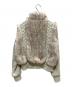 LAGUA GEM (ラグアジェム) CABLE KNIT FAUX FUR ブルゾン グレー サイズ:FREE：8000円