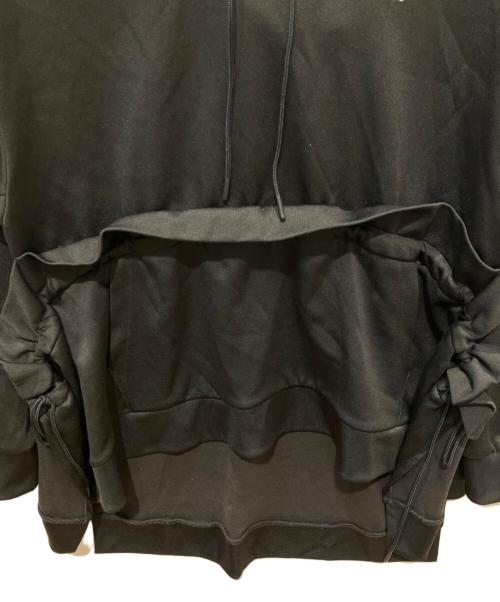adidas（アディダス）adidas (アディダス) J KOO (ジェイクー) step-hem logo print hoodie ブラック サイズ:Sの古着・服飾アイテム