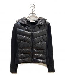 MONCLER GRENOBLE（モンクレール グルノーブル）の古着「MAGLIA CARDIGAN 切替ダウンパーカー」｜ブラック