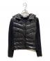 MONCLER GRENOBLE（モンクレール グルノーブル）の古着「MAGLIA CARDIGAN 切替ダウンパーカー」｜ブラック