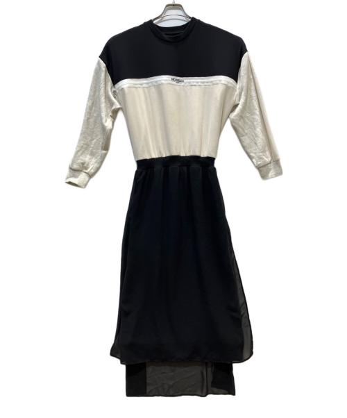 Ameri（アメリ）AMERI (アメリ) LOGO FASTER SWEAT DRESS ブラック サイズ:Mの古着・服飾アイテム