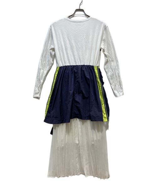 Snidel（スナイデル）Snidel (スナイデル) ワンピース ネイビー×ホワイト サイズ:Fの古着・服飾アイテム