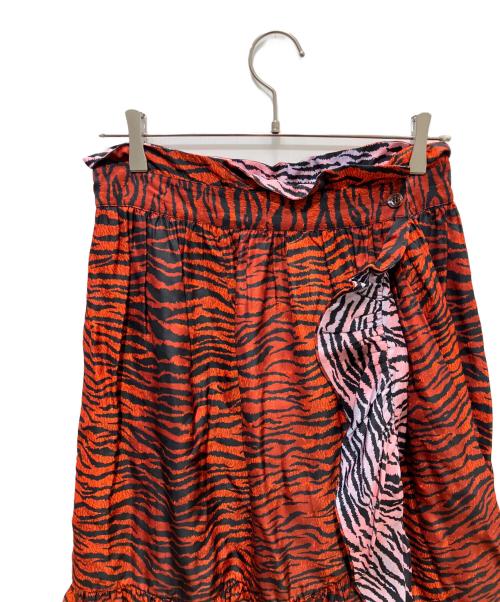 KENZO（ケンゾー）KENZO (ケンゾー) H&M (エイチアンドエム) スカート レッド×ブラック サイズ:38の古着・服飾アイテム