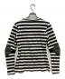 MM6 Maison Margiela (エムエムシックスメゾンマルジェラ) エルボーパッチカットソー ブラック×ホワイト サイズ:M：5000円