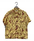 Sun Surfサンサーフ）の古着「RAYON HAWAIIAN SHIRT “GOOD OLD DAYS”アロハシャツ」｜イエロー