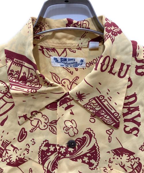 Sun Surf（サンサーフ）Sun Surf (サンサーフ) RAYON HAWAIIAN SHIRT “GOOD OLD DAYS”アロハシャツ イエロー サイズ:Sの古着・服飾アイテム