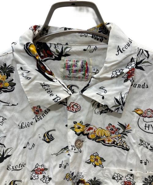 Hysteric Glamour（ヒステリックグラマー）Hysteric Glamour (ヒステリックグラマー) アロハシャツ ホワイト サイズ:Sの古着・服飾アイテム