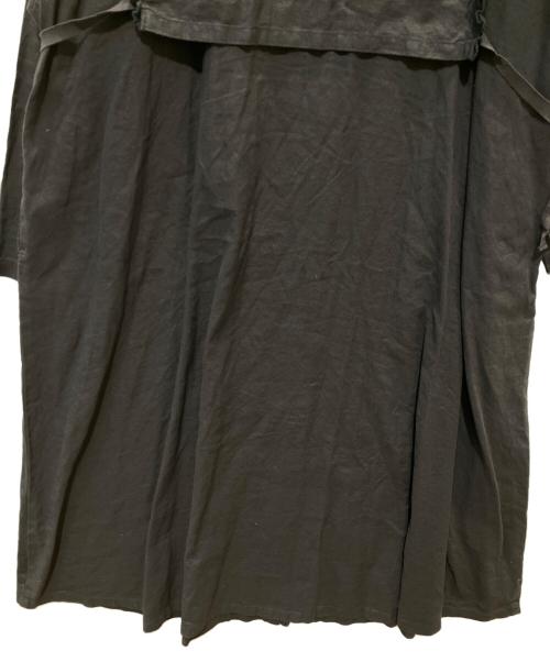 nest Robe（ネストローブ）nest Robe (ネストローブ) UpcycleLino リネンコットン レイヤードタッチ2wayワンピース ブラック サイズ:FREEの古着・服飾アイテム