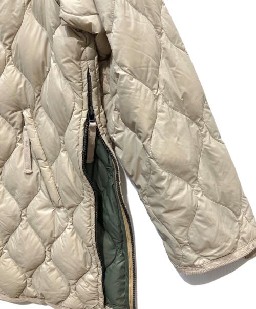 TAION（タイオン）TAION (タイオン) M65 ライナーWジップ ダウンジャケット ベージュ サイズ:Sの古着・服飾アイテム