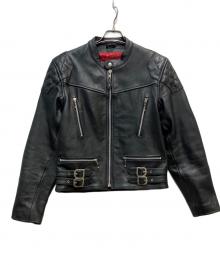 Liugoo Leathers（リューグーレザーズ）の古着「レザージャケット」｜ブラック