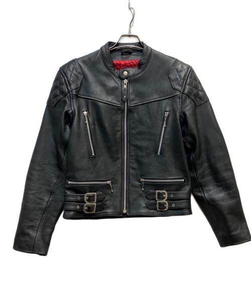 Liugoo Leathers（リューグーレザーズ）LIUGOO LEATHERS (リューグーレザーズ) レザージャケット ブラック サイズ:Lの古着・服飾アイテム