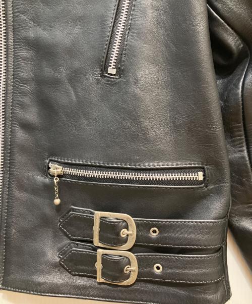 Liugoo Leathers（リューグーレザーズ）LIUGOO LEATHERS (リューグーレザーズ) レザージャケット ブラック サイズ:Lの古着・服飾アイテム