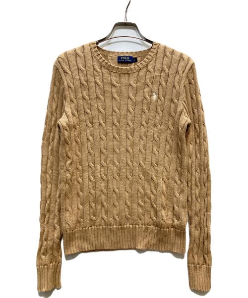POLO RALPH LAUREN（ポロ・ラルフローレン）POLO RALPH LAUREN (ポロ・ラルフローレン) アランニット ブラウン サイズ:SPの古着・服飾アイテム