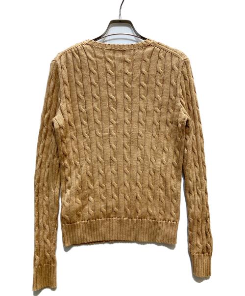 POLO RALPH LAUREN（ポロ・ラルフローレン）POLO RALPH LAUREN (ポロ・ラルフローレン) アランニット ブラウン サイズ:SPの古着・服飾アイテム