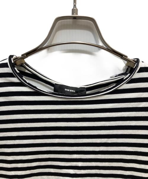 DIESEL（ディーゼル）DIESEL (ディーゼル) T-BRARIA ブラック×ホワイト サイズ:XSの古着・服飾アイテム