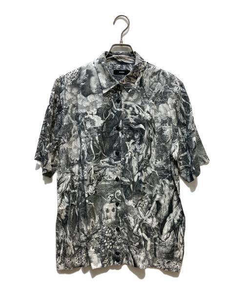 DIESEL（ディーゼル）DIESEL (ディーゼル) C-FRY オールオーバープリントS/Sシャツ グレー サイズ:XXSの古着・服飾アイテム