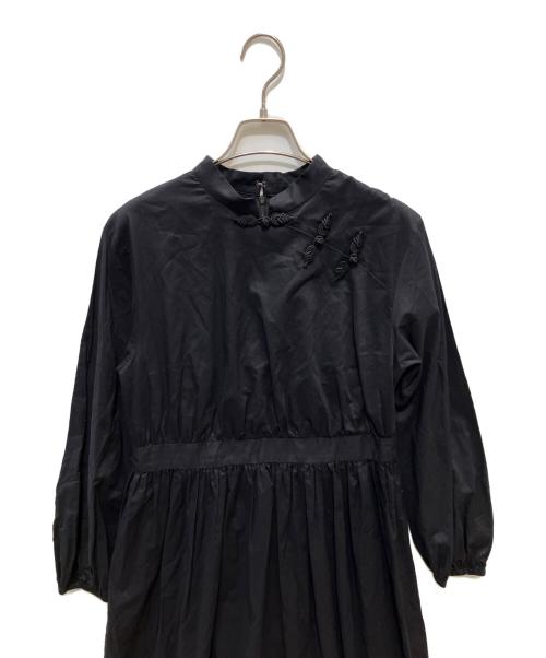 &ellecy（アンドエルシー）&ELLECY (アンドエルシー) 長袖ワンピース ブラック サイズ:Mの古着・服飾アイテム