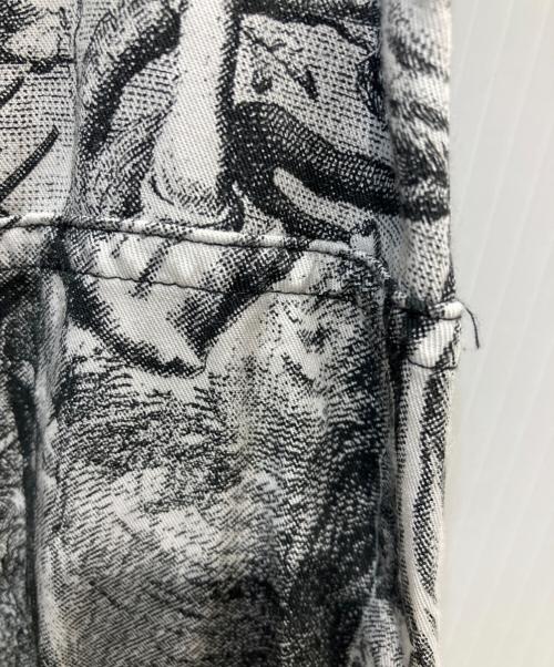 DIESEL（ディーゼル）DIESEL (ディーゼル) O-MOYA オーバープリントロングスカート グレー サイズ:SIZE　24の古着・服飾アイテム
