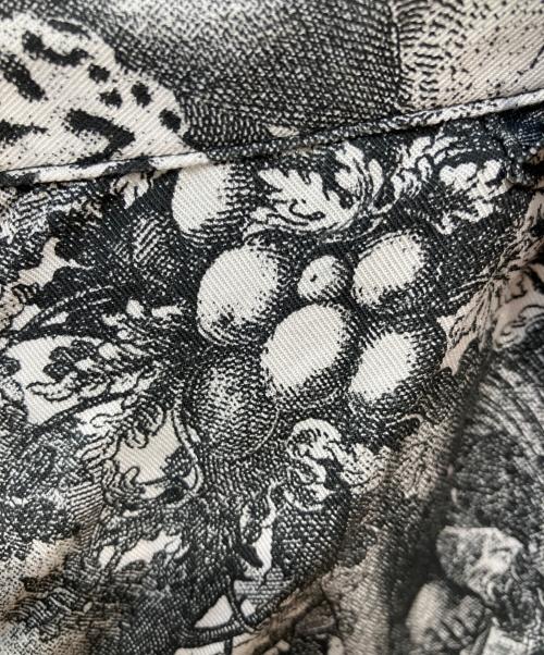DIESEL（ディーゼル）DIESEL (ディーゼル) O-MOYA オーバープリントロングスカート グレー サイズ:SIZE　24の古着・服飾アイテム