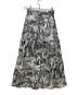 DIESEL (ディーゼル) O-MOYA オーバープリントロングスカート グレー サイズ:SIZE　24：5000円