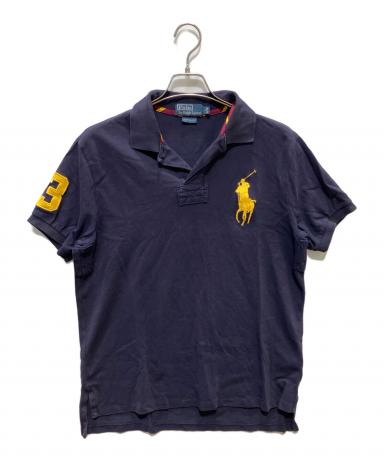 ポロラルフローレン ビッグポニー XL ポロシャツ ネイビー　ゴールド 中古・古着通販】POLO RALPH LAUREN (ポロ・ラルフローレン) ビッグ