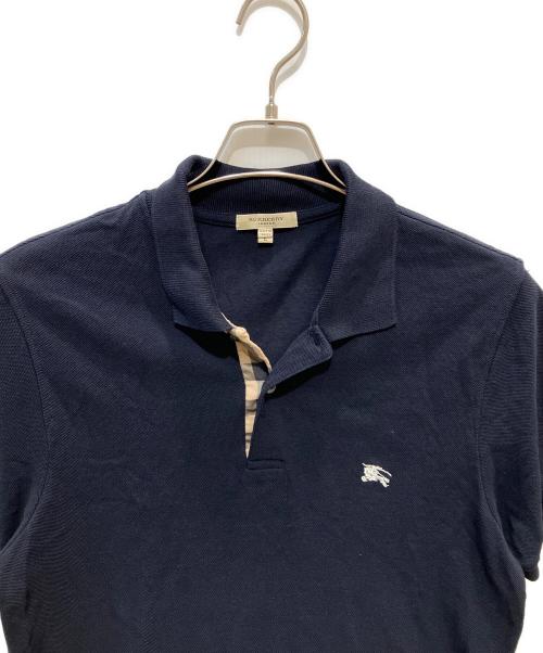 BURBERRY（バーバリー）BURBERRY (バーバリー) ポロシャツ ブラック サイズ:Ⅼの古着・服飾アイテム