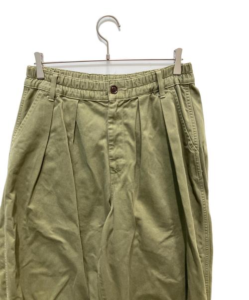 HARVESTY（ハーベスティー）HARVESTY (ハーベスティー) チノクロス サーカスパンツ グリーン サイズ:1の古着・服飾アイテム