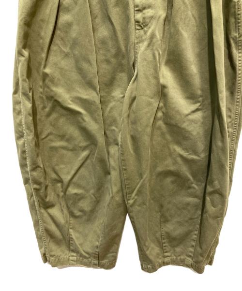 HARVESTY（ハーベスティー）HARVESTY (ハーベスティー) チノクロス サーカスパンツ グリーン サイズ:1の古着・服飾アイテム