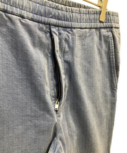 GUCCI（グッチ）GUCCI (グッチ) ヴィンテージウオッシュ ヘリンボーンサイドジップパンツ ブルー サイズ:SIZE　44の古着・服飾アイテム