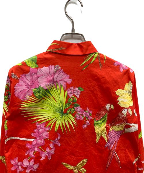 ETRO（エトロ）ETRO (エトロ) フラワー アニマルプリントシャツ レッド サイズ:38の古着・服飾アイテム