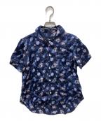 tricot COMME des GARCONSトリココムデギャルソン）の古着「グレーププリントシャツ」｜ネイビー