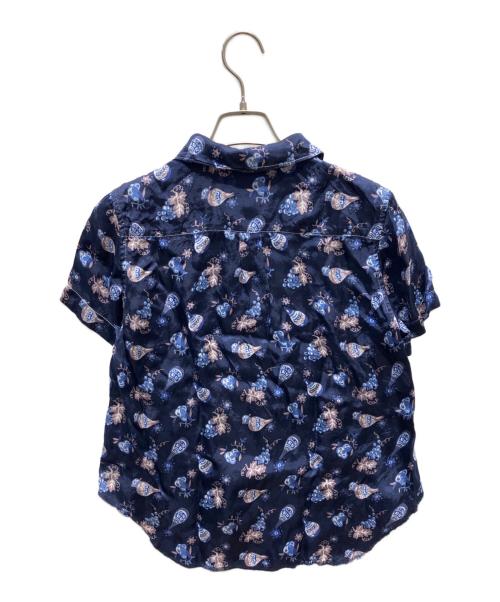 tricot COMME des GARCONS（トリココムデギャルソン）tricot COMME des GARCONS (トリココムデギャルソン) グレーププリントシャツ ネイビー サイズ:Sの古着・服飾アイテム