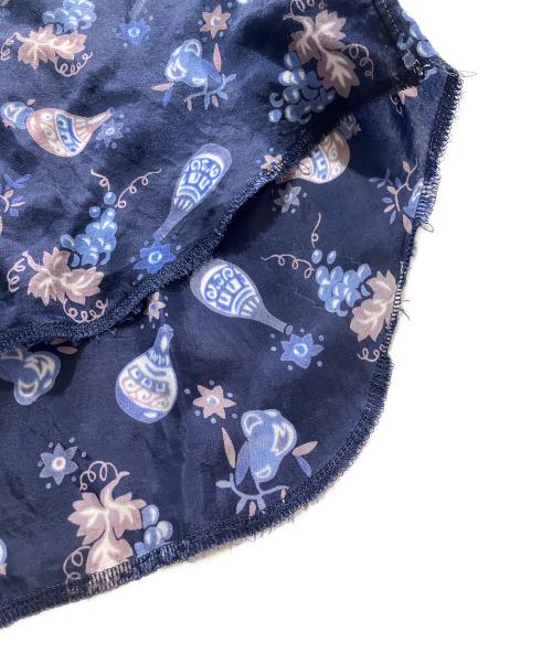 tricot COMME des GARCONS（トリココムデギャルソン）tricot COMME des GARCONS (トリココムデギャルソン) グレーププリントシャツ ネイビー サイズ:Sの古着・服飾アイテム