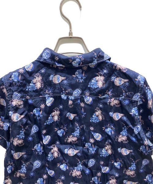 tricot COMME des GARCONS（トリココムデギャルソン）tricot COMME des GARCONS (トリココムデギャルソン) グレーププリントシャツ ネイビー サイズ:Sの古着・服飾アイテム