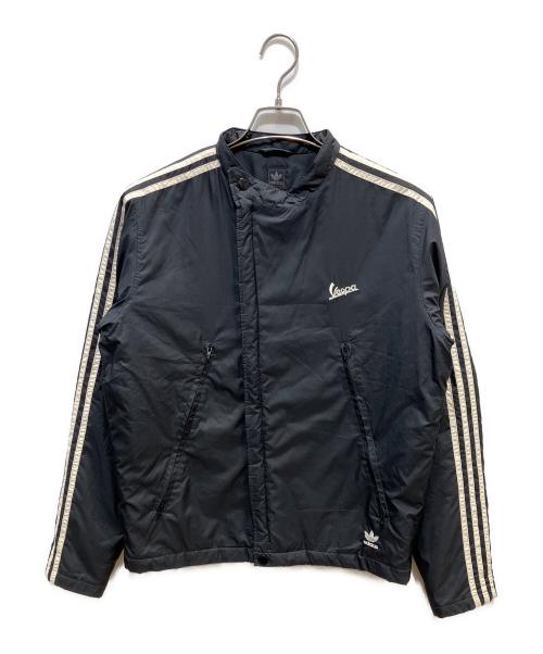 adidas（アディダス）adidas (アディダス) vespa (ベスパ) コラボジャケット ブラック サイズ:Ⅼの古着・服飾アイテム