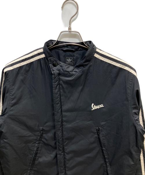 adidas（アディダス）adidas (アディダス) vespa (ベスパ) コラボジャケット ブラック サイズ:Ⅼの古着・服飾アイテム