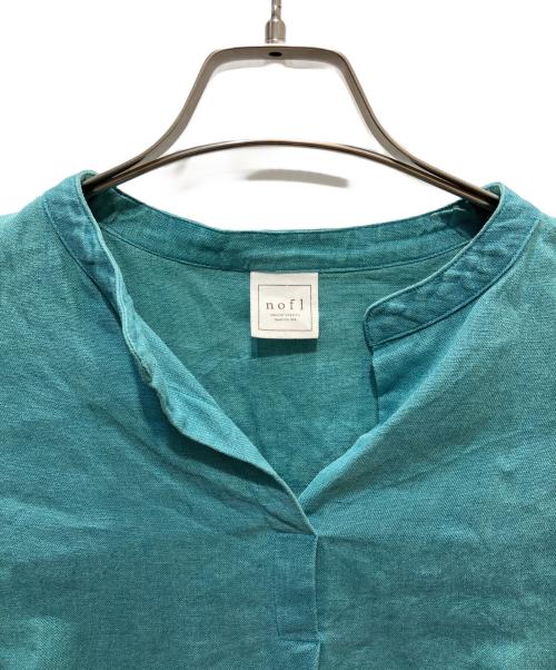 nofl（ノフル）nofl (ノフル) リネンスキッパーブラウス グリーン サイズ:SIZE　M-Ⅼの古着・服飾アイテム