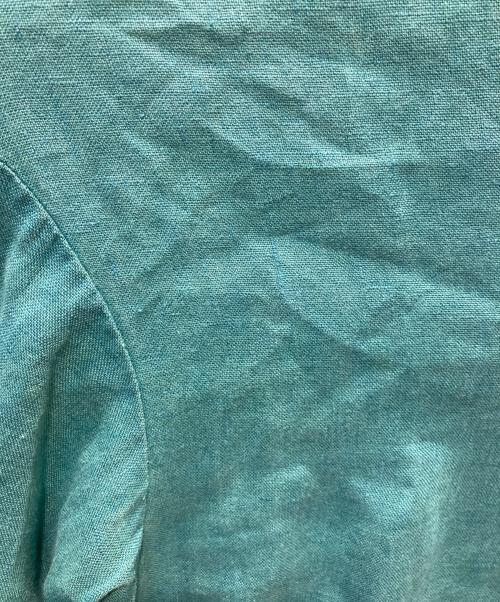 nofl（ノフル）nofl (ノフル) リネンスキッパーブラウス グリーン サイズ:SIZE　M-Ⅼの古着・服飾アイテム