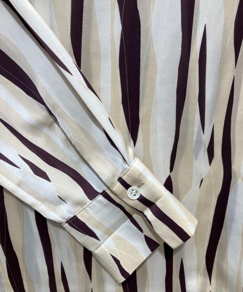 theory luxe（セオリーリュクス）theory luxe (セオリーリュクス) 総柄ブラウス アイボリー×ブラウン サイズ:SIZE　40の古着・服飾アイテム