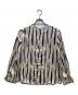 theory luxe (セオリーリュクス) 総柄ブラウス アイボリー×ブラウン サイズ:SIZE　40：6000円
