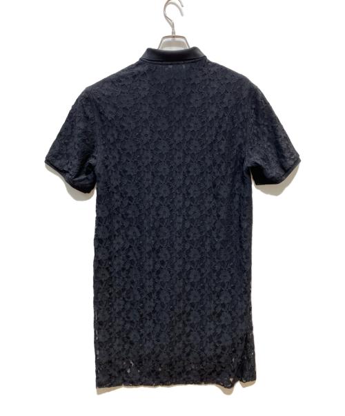 FRED PERRY（フレッドペリー）FRED PERRY (フレッドペリー) Lace Overlay Dress レースポロシャツワンピース ブラック サイズ:SIZE 36の古着・服飾アイテム