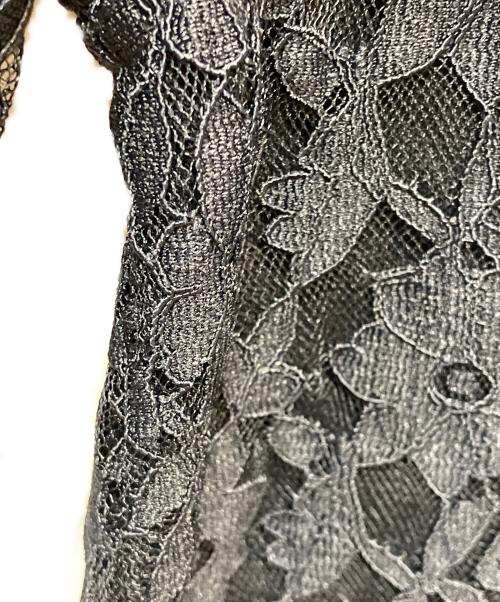 FRED PERRY（フレッドペリー）FRED PERRY (フレッドペリー) Lace Overlay Dress レースポロシャツワンピース ブラック サイズ:SIZE 36の古着・服飾アイテム