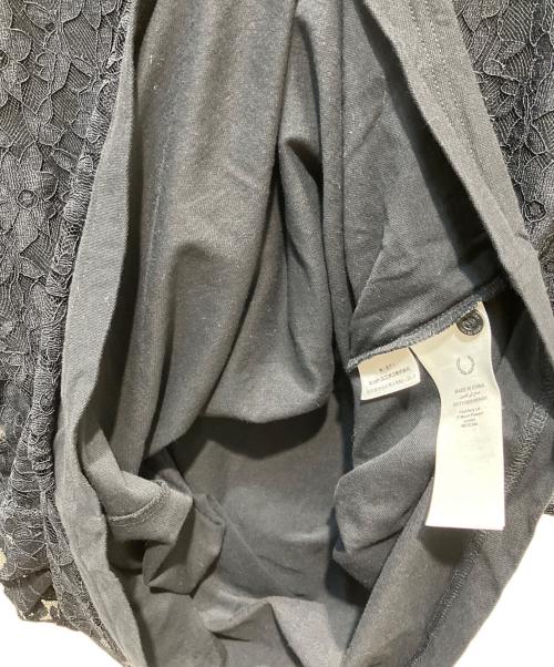 FRED PERRY（フレッドペリー）FRED PERRY (フレッドペリー) Lace Overlay Dress レースポロシャツワンピース ブラック サイズ:SIZE 36の古着・服飾アイテム