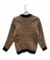 MAISON KITSUNE (メゾンキツネ) ニット ネイビー×オレンジ サイズ:S：4000円