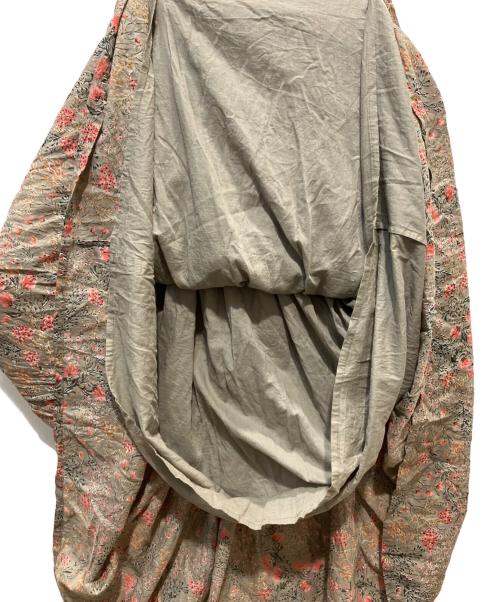 SOUL（セオリー）SOUL (ソイル) コットンボイルフラワースカート ブラウン×ピンク サイズ:SIZE　2の古着・服飾アイテム