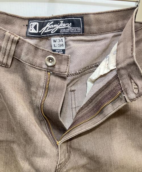 Kani JEANS（カナイ ジーンズ）kani jeans (カナイ ジーンズ) パンツ ブラウン サイズ:86cm(W34)の古着・服飾アイテム
