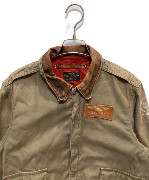 AVIREX（アヴィレックス）AVIREX (アヴィレックス) A-2 フライトジャケット グリーン サイズ:38の古着・服飾アイテム