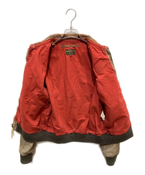 AVIREX（アヴィレックス）AVIREX (アヴィレックス) A-2 フライトジャケット グリーン サイズ:38の古着・服飾アイテム
